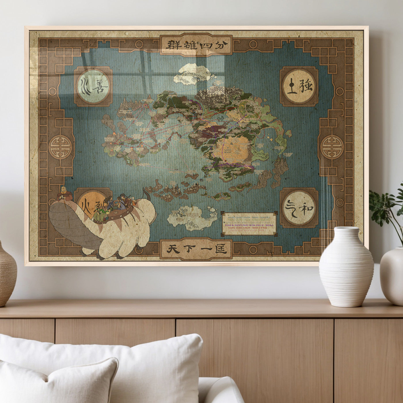 MGV-FP-36X24-3P - Push Pin World Map Canvas Print – Framed Wall Art for Couples to Track Their Travels – Anniversary