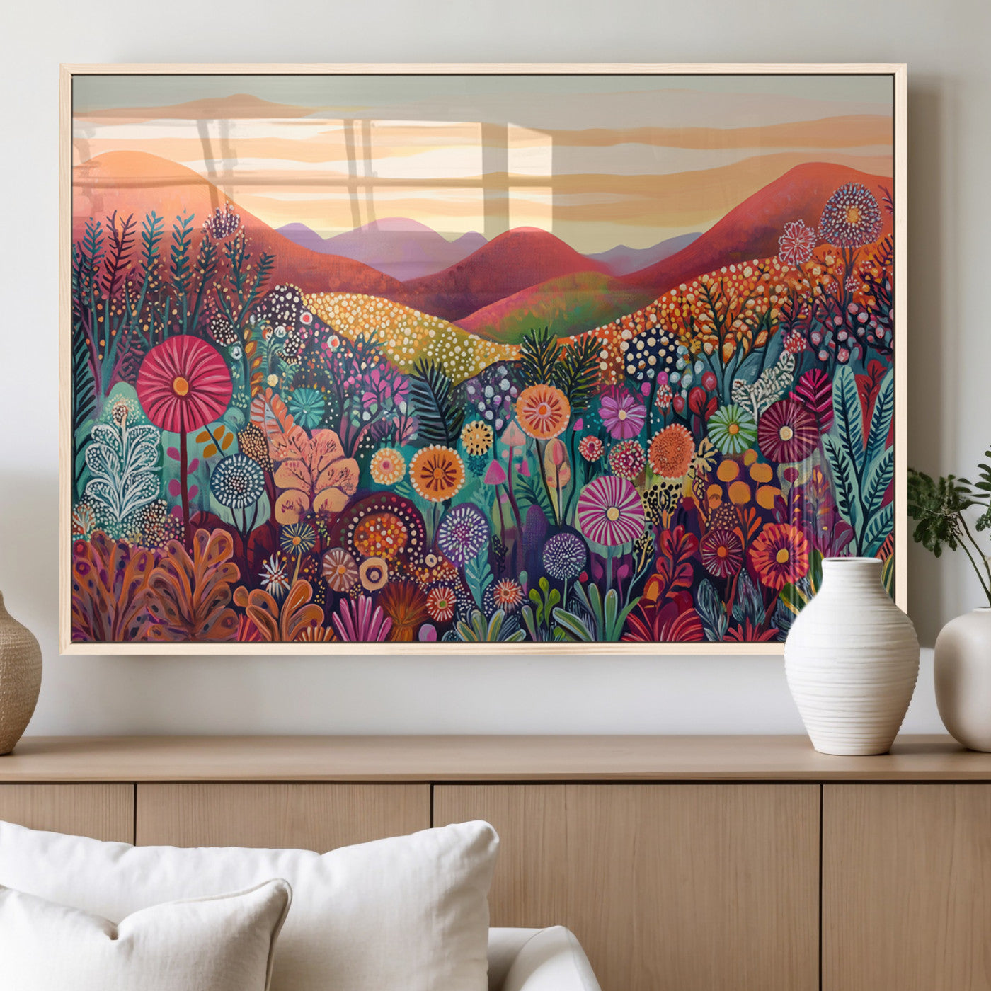 MGV-FP-60X30-3P - Yayoi Kusama 1986 Wall Art Print – Yayoi Kusama Wabi Sabi Japanese Wall Art Print - Vibrant Abstract