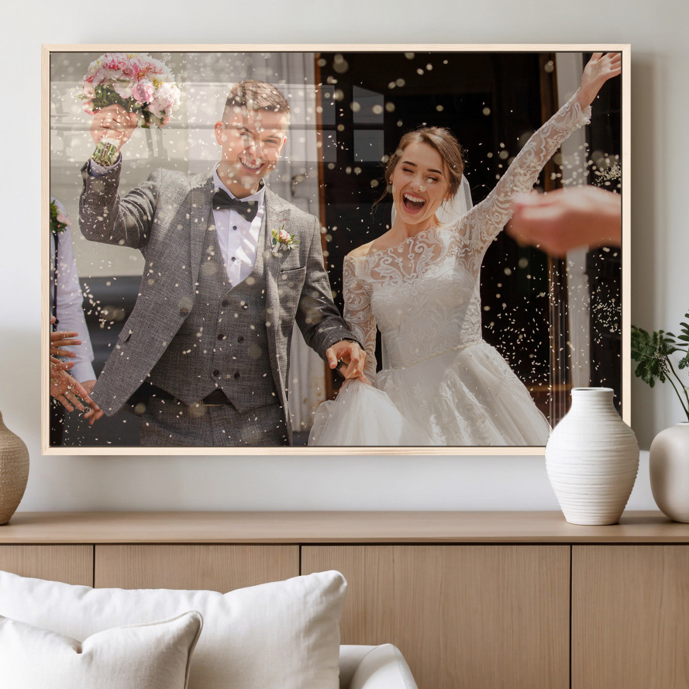 Framed Create Your Canvas Print - Personalized Wall Art for Home Decor Wall Art Print, Create Your Own Photo Canvas Print