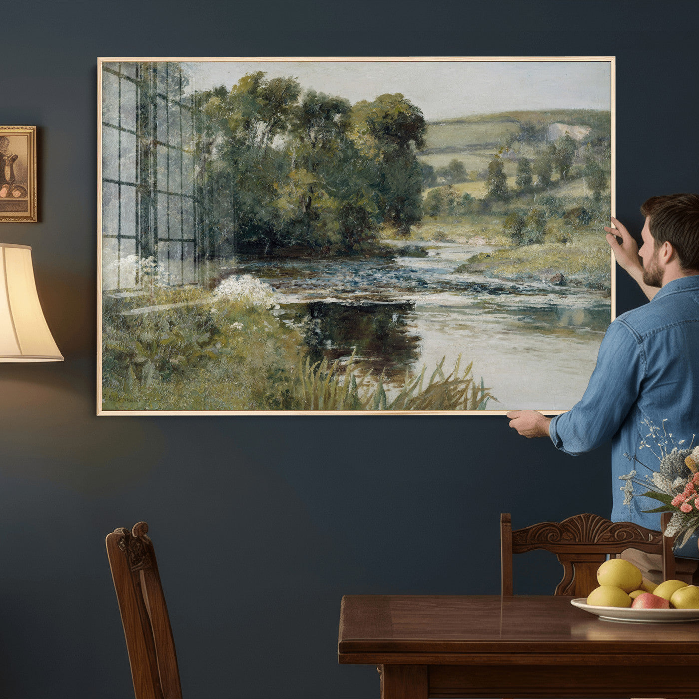 63256010-MGV-CV-36X24 - Edward Mitchell Bannister Streamside Wall Art Canvas Print