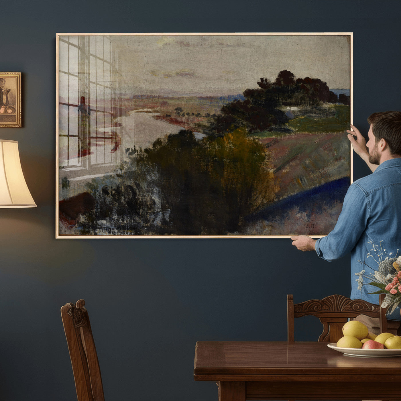 55507874-MGV-CV-36X24 - Jacek Malczewski Landscape at the Vistula Wall Art Canvas Print