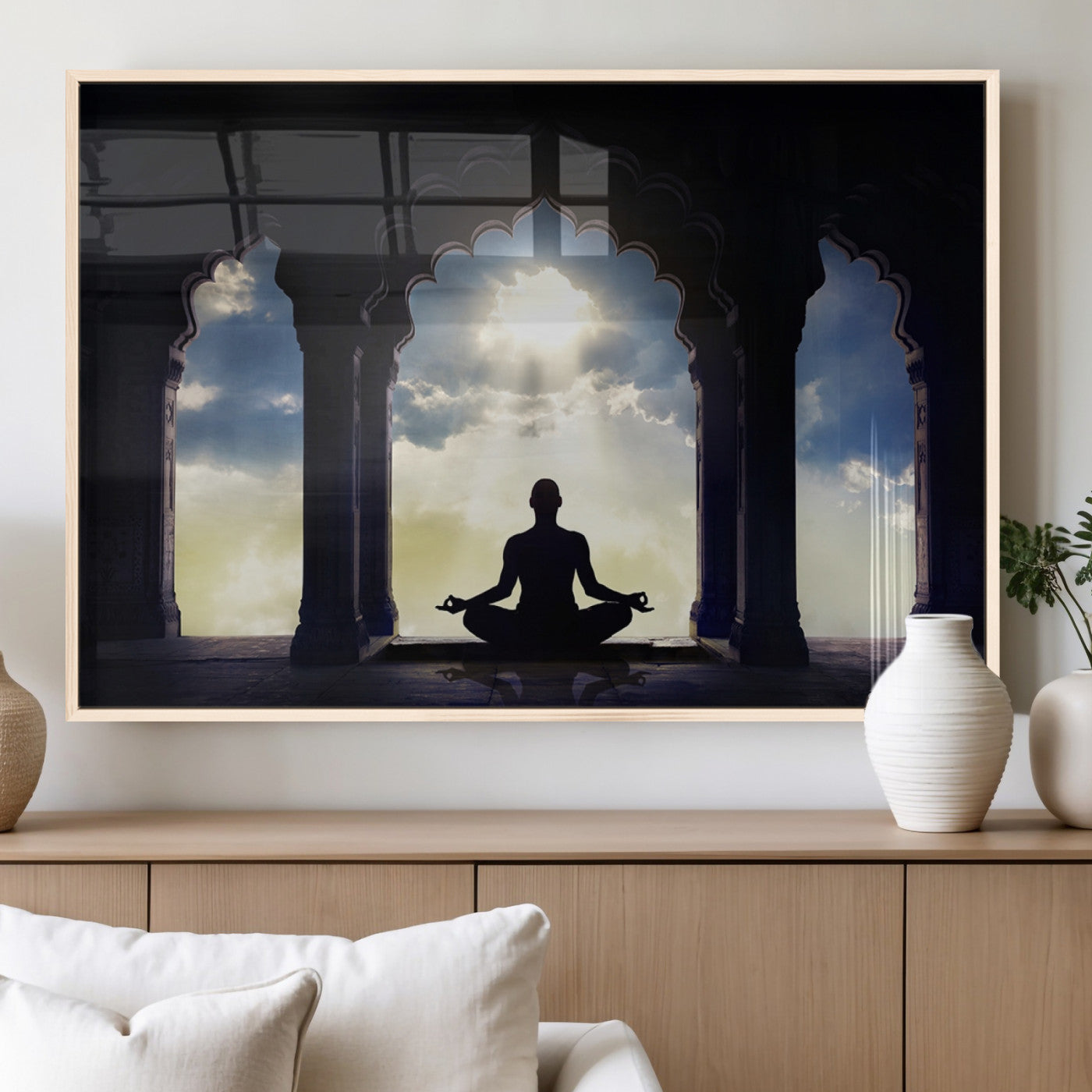 MGV-FP-60X30-3P - Women and Yoga Wall Art Canvas Print