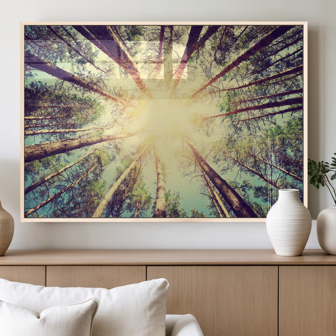 89611-MGV-FP-60X30-3P_Natural-Tree and Sunshine Canvas Print
