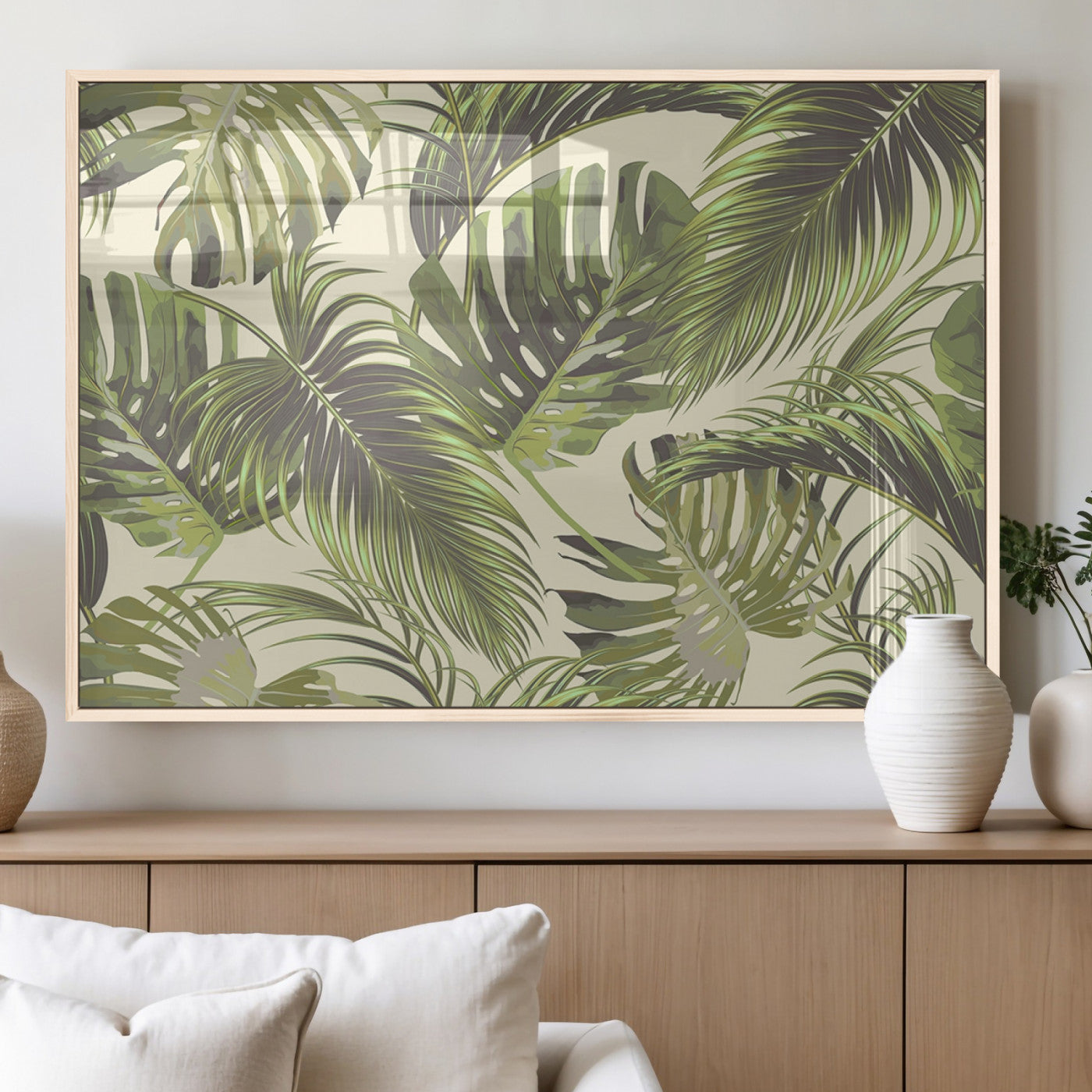 MGV-FP-60X30-3P - Palm Leaves Canvas Print