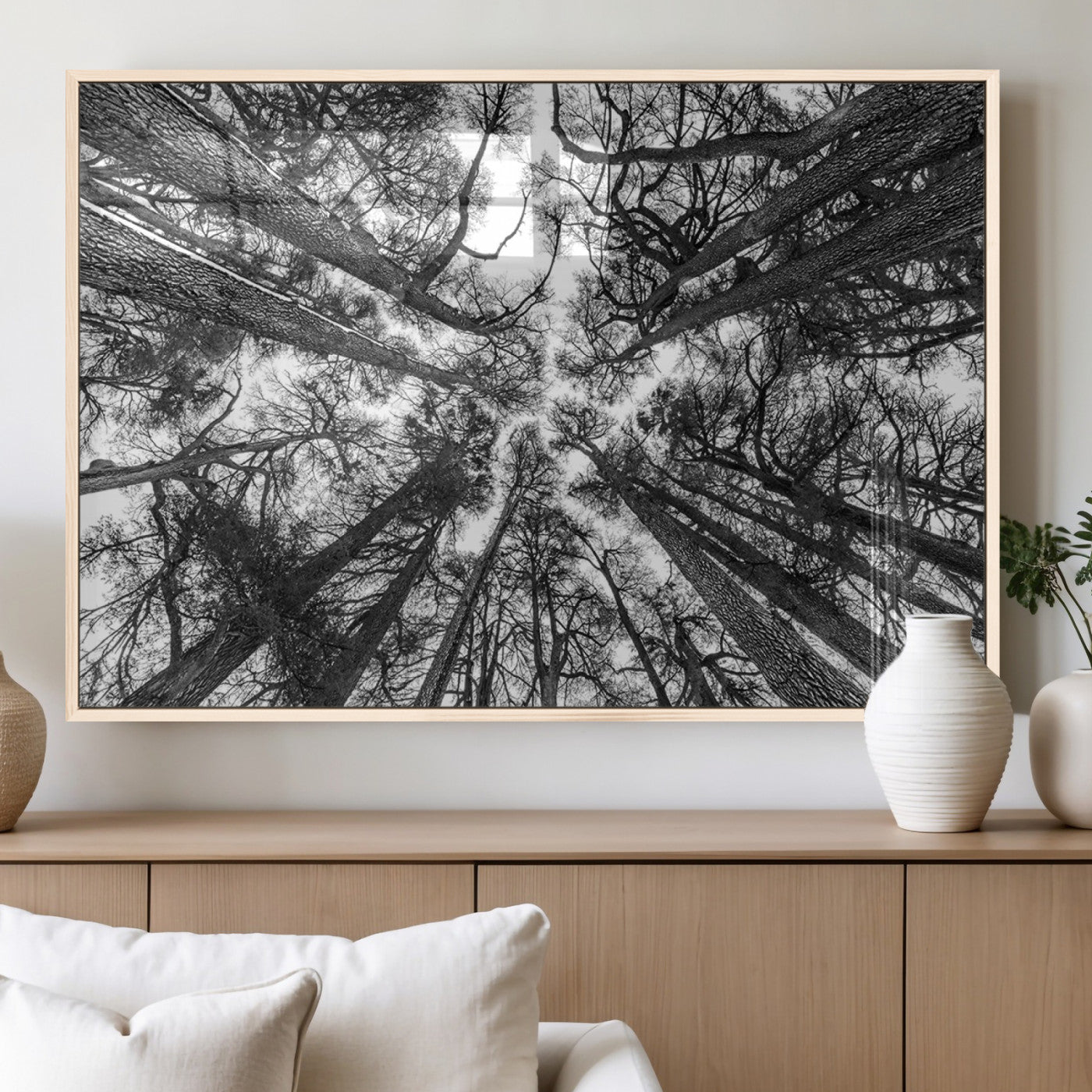 33934-MGV-FP-60X30-3P_Natural-Trees Contemporary Art Canvas Print