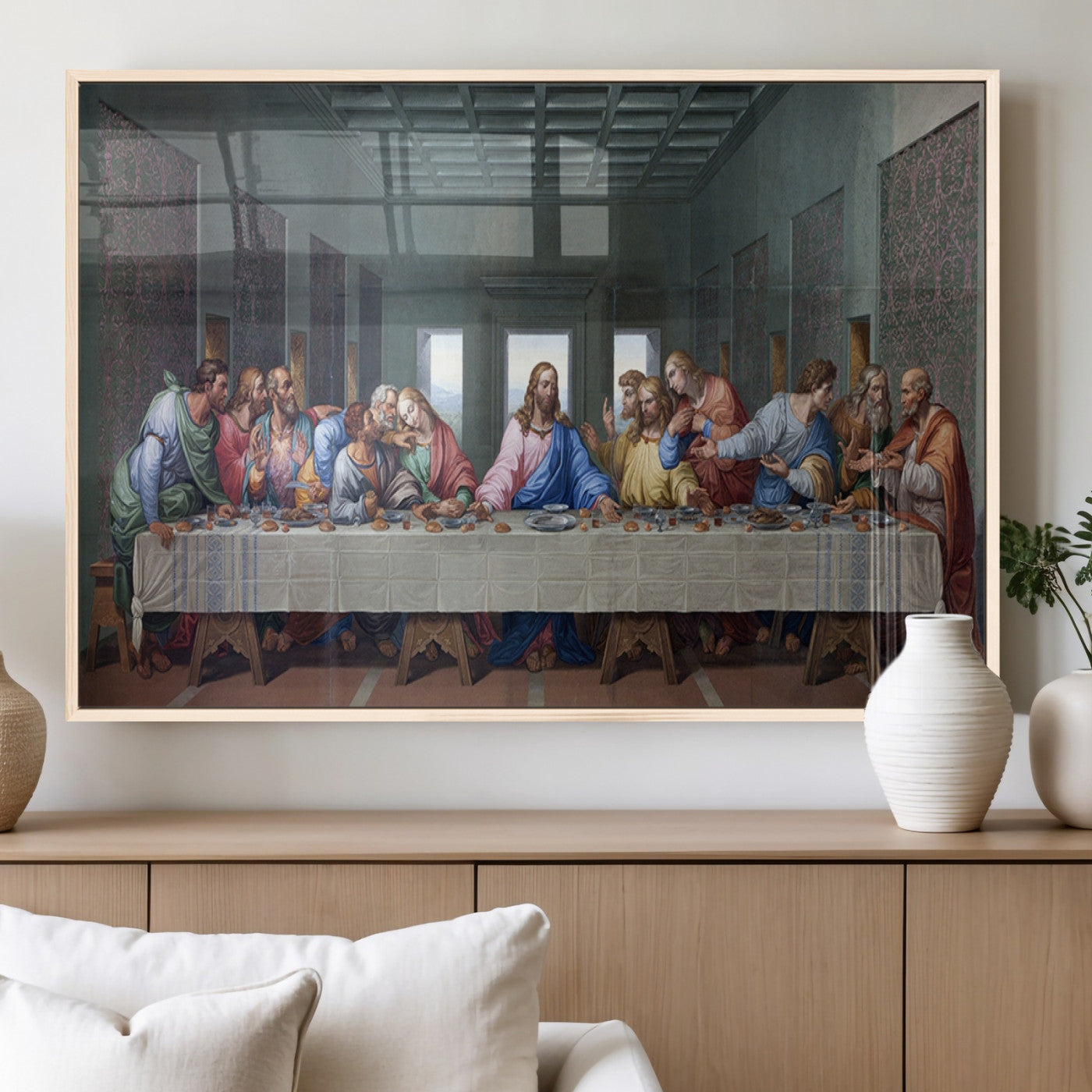 MGV-FP-60X30-3P - The Last Supper Multi Panel Canvas Wall Art