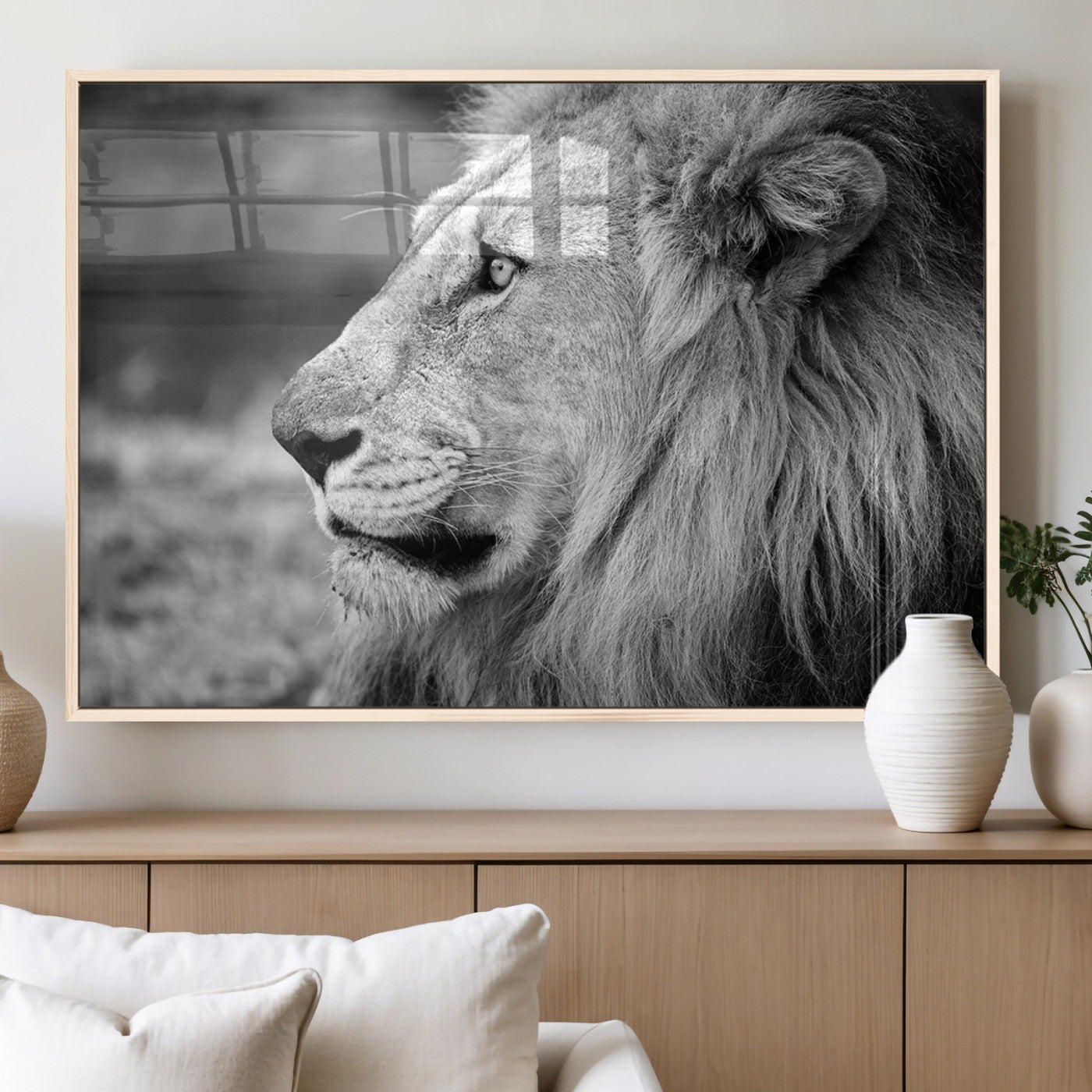MGV-FP-60X30-3P - Lion Wall Art Canvas Print