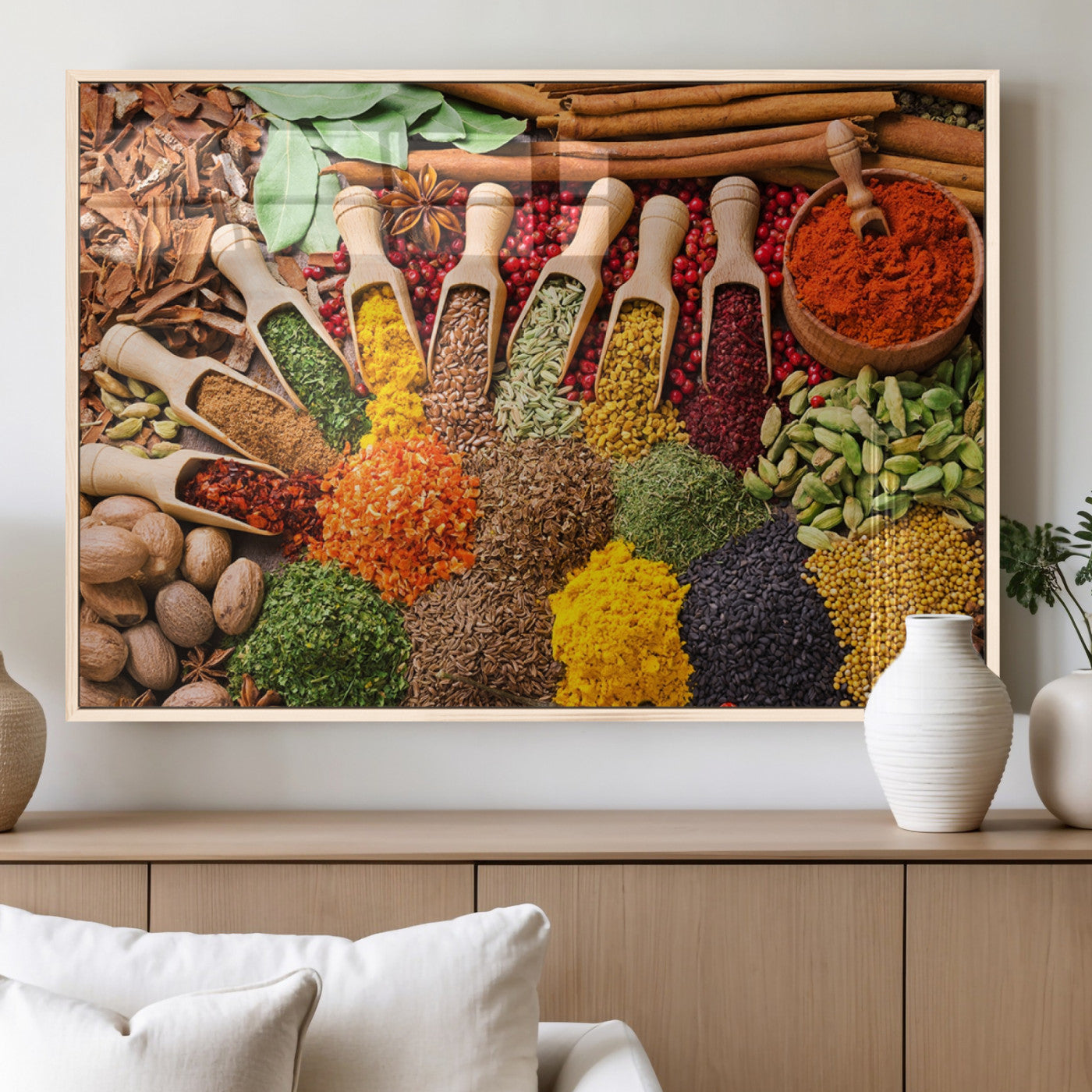 MGV-FP-60X30-3P - Spices Kitchen Wall Art Canvas Print