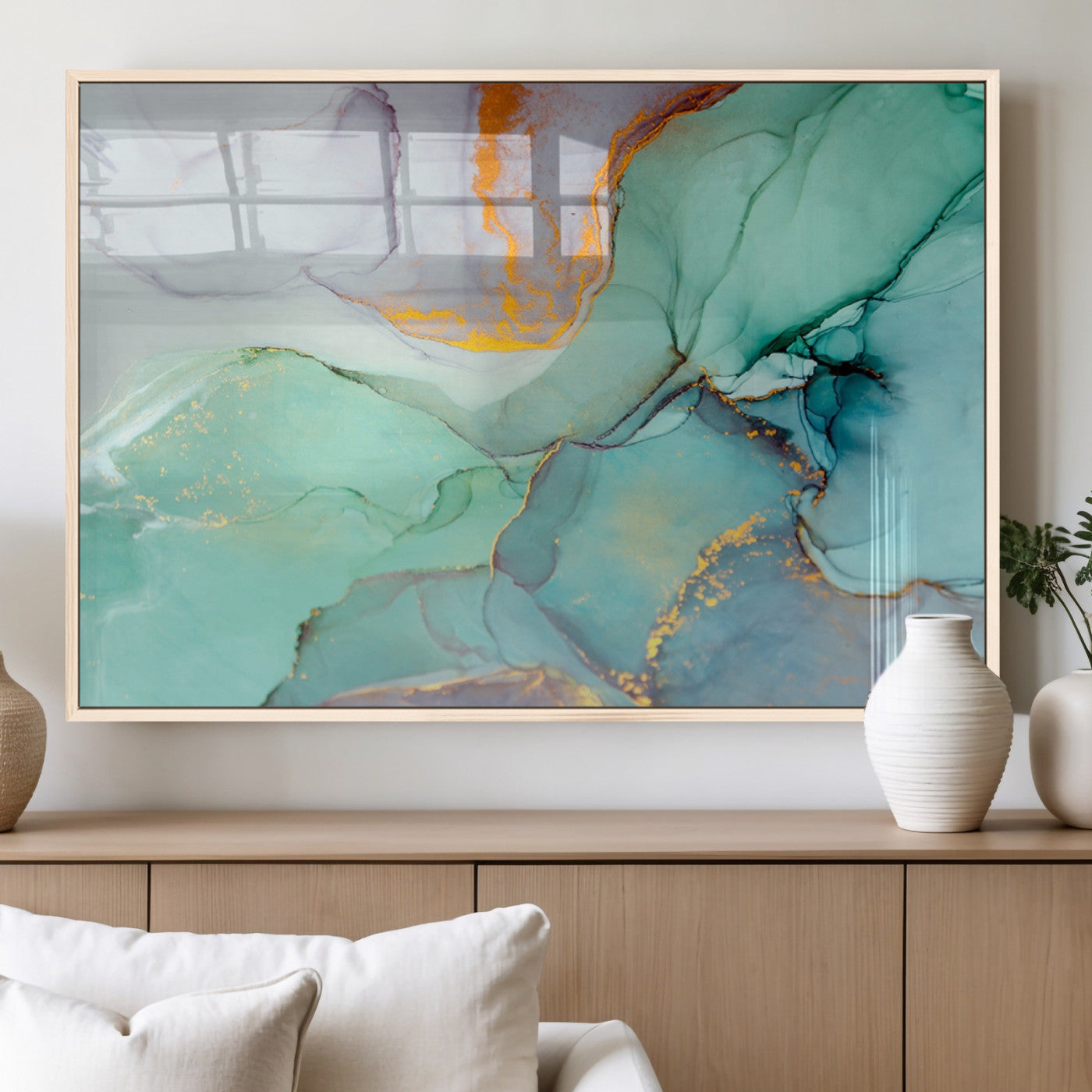 MGV-FP-60X30-3P - Colorful Marble Fluid Effect Canvas Wall Art Print
