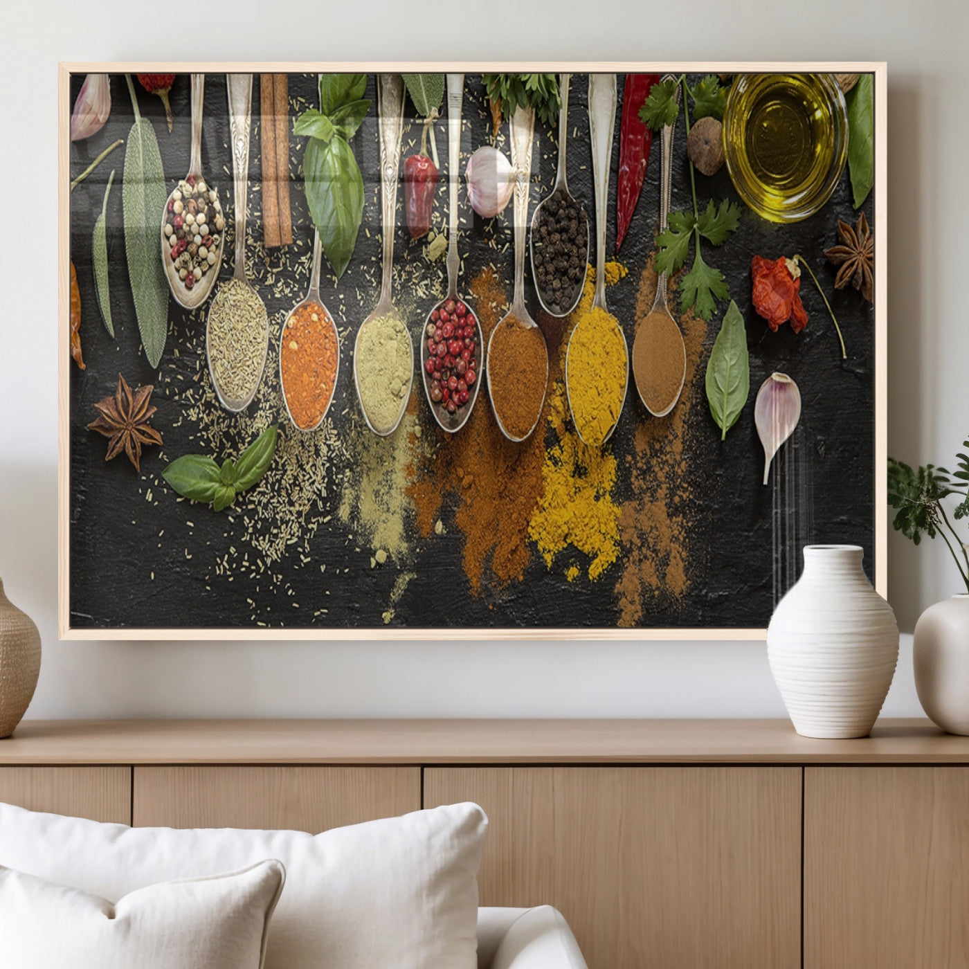 MGV-FP-60X30-3P - Kitchen Spice Wall Art Canvas Print