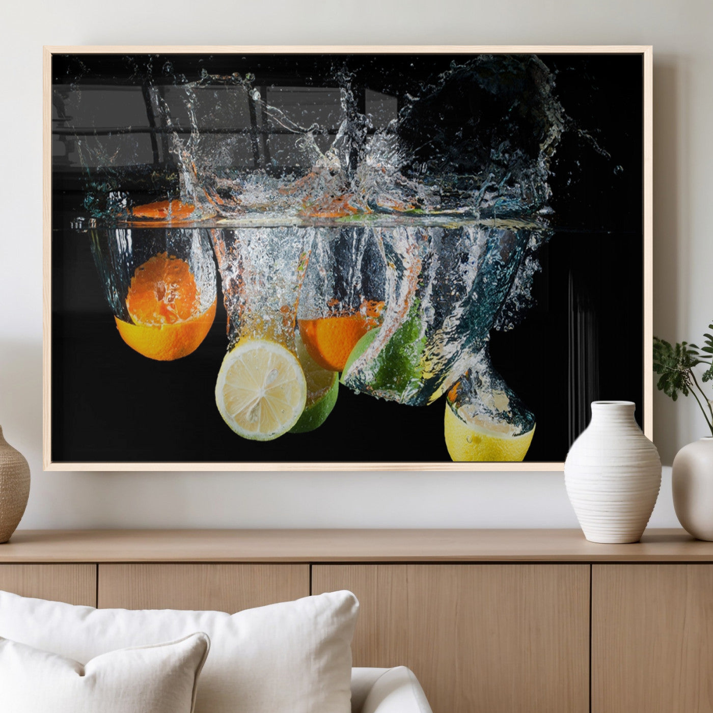 MGV-FP-60X30-3P - Kitchen Wall Art, Kitchen Fruits Art Canvas Print