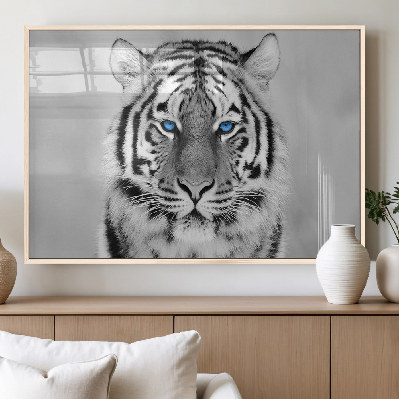MGV-FP-60X30-3P - Tiger Canvas Artwork Wall Art Print