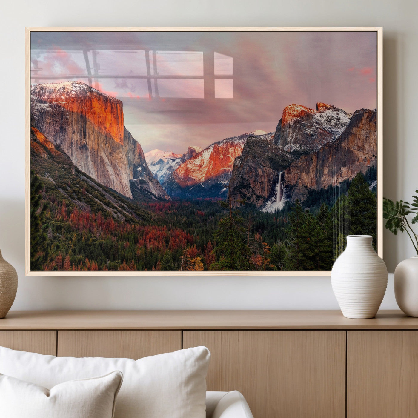 MGV-FP-60X30-3P - Yosemite Half Dome Wall Art Canvas Print El Capitan