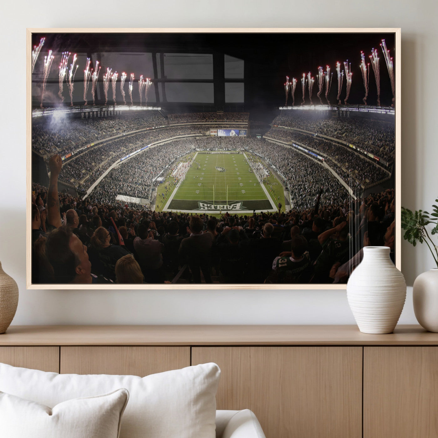 MGV-FP-60X30-3P - Eagles Field Stadium Wall Art - Philadelphia Eagles Football Team Print - Philadelphia Lincoln