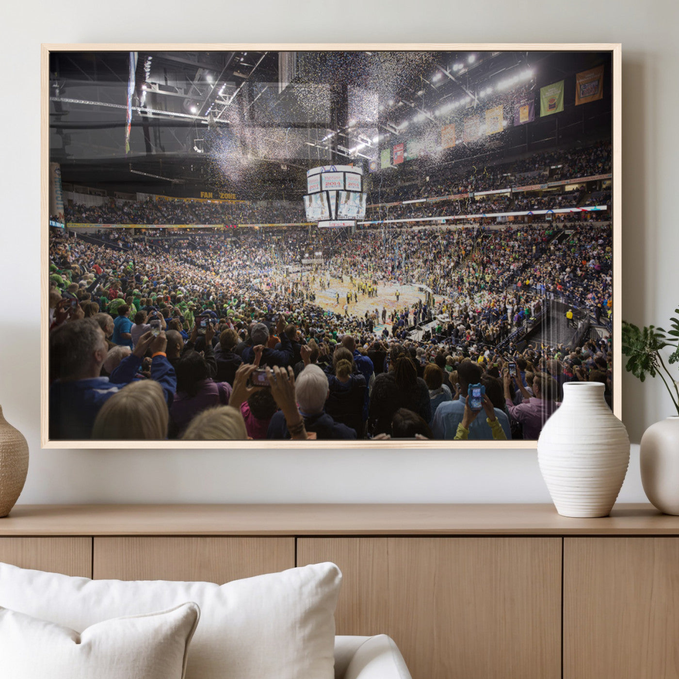 MGV-FP-60X30-3P - Bridgestone Arena Wall Art Canvas | Nashville Predators Hockey Team Print | Canvas Print | Ready to