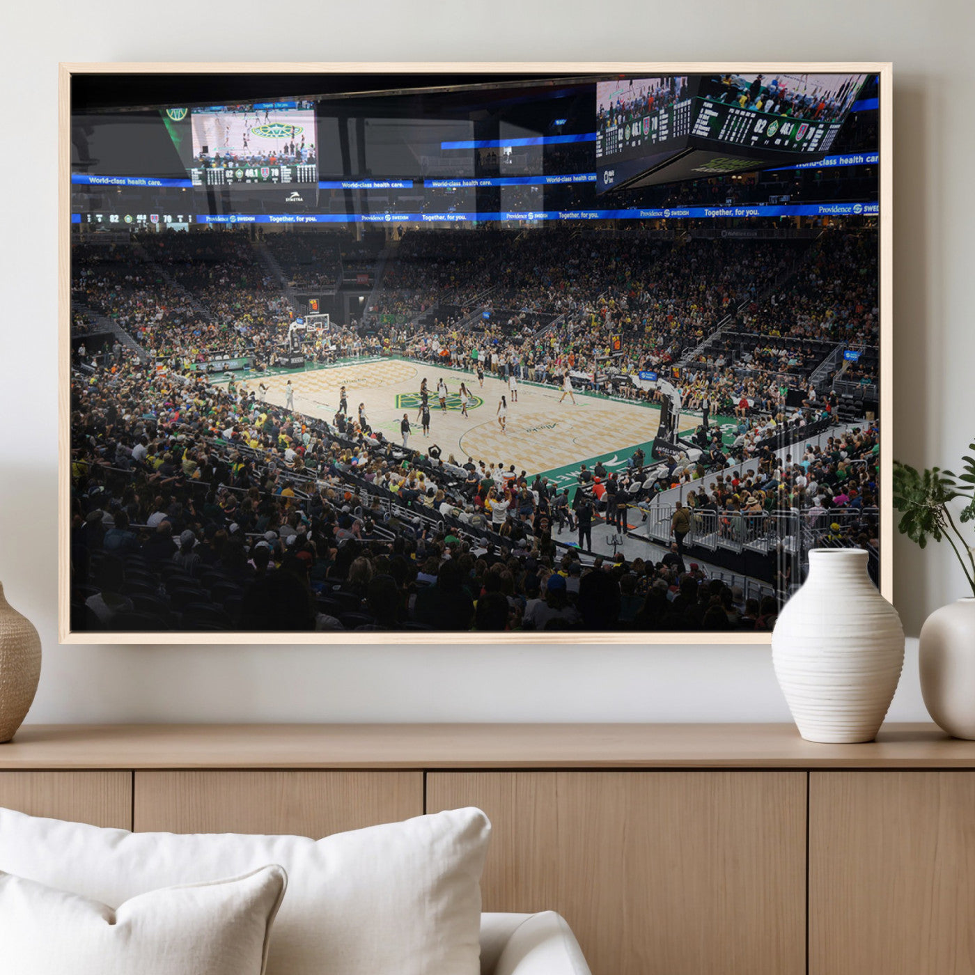 MGV-FP-60X30-3P - Climate Pledge Arena | Washington Seattle Kraken Hockey Stadium Wall Art | Canvas Print | Ready to