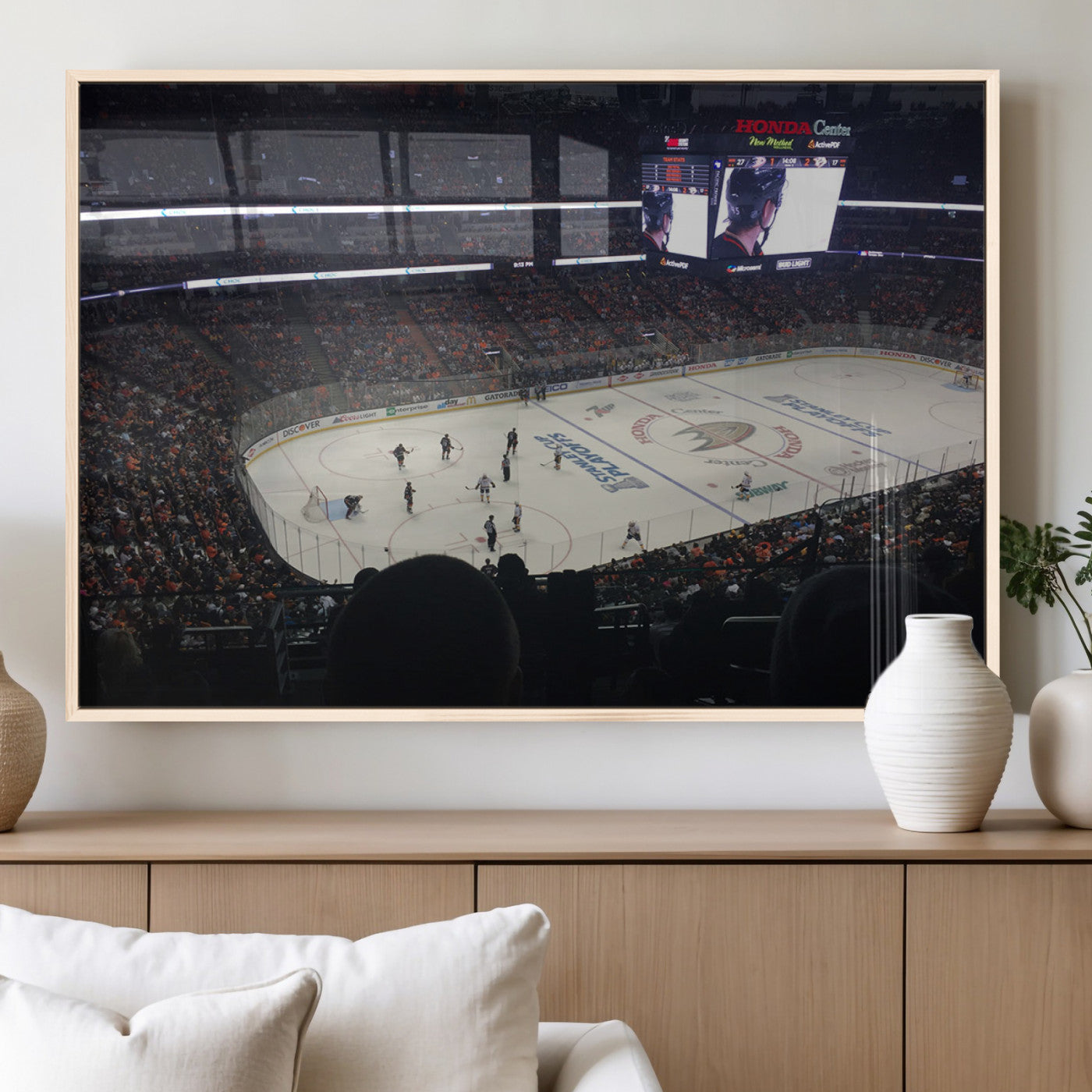 MGV-FP-60X30-3P - Honda Center California Anaheim Ducks Hockey Stadium Wall Art, Honda Center California Stadium Wall