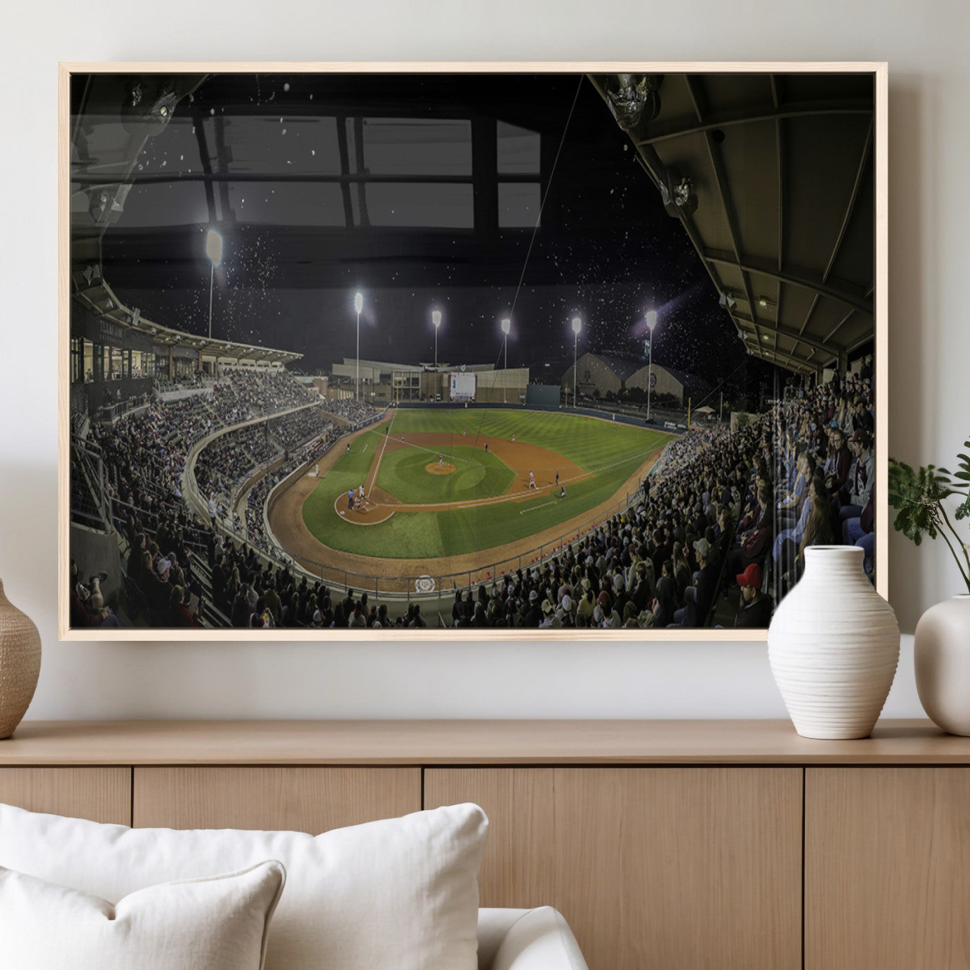 MGV-FP-60X30-3P - Olsen Field at Blue Bell Park - Texas A&M Aggies Baseball Stadium Wall Art Canvas Print