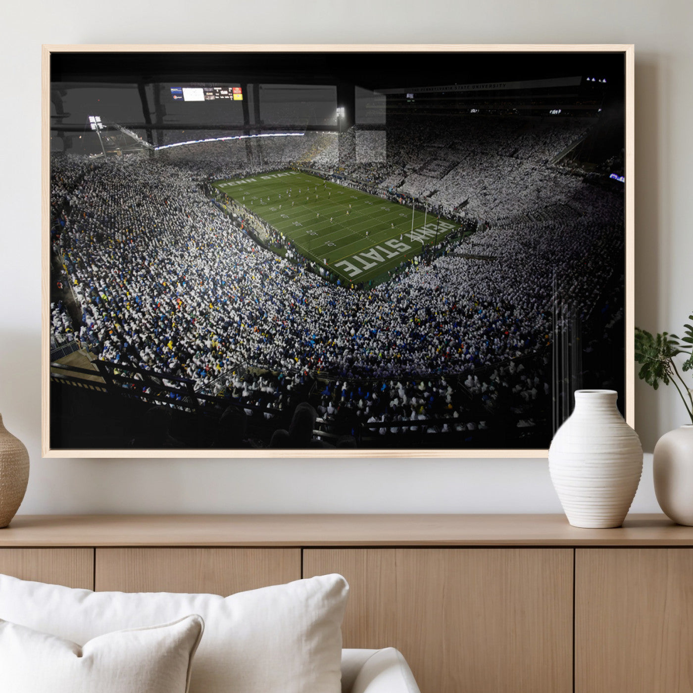 MGV-FP-60X30-3P - Penn State Football Stadium Wall Art - Beaver Stadium Canvas Print