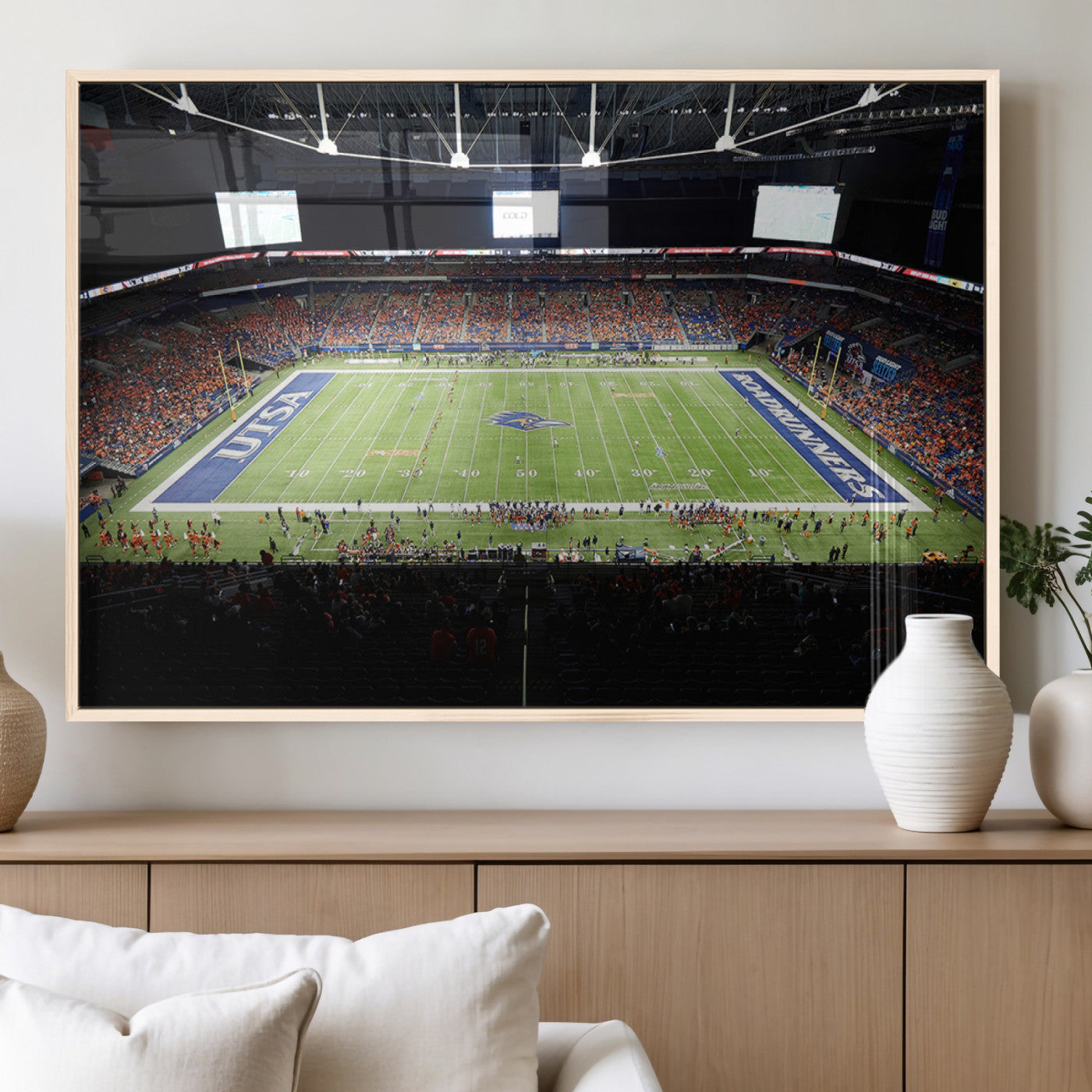 MGV-FP-60X30-3P - The University of Texas at San Antonio Roadrunners Football Team Print - San Antonio Alamodome Wall