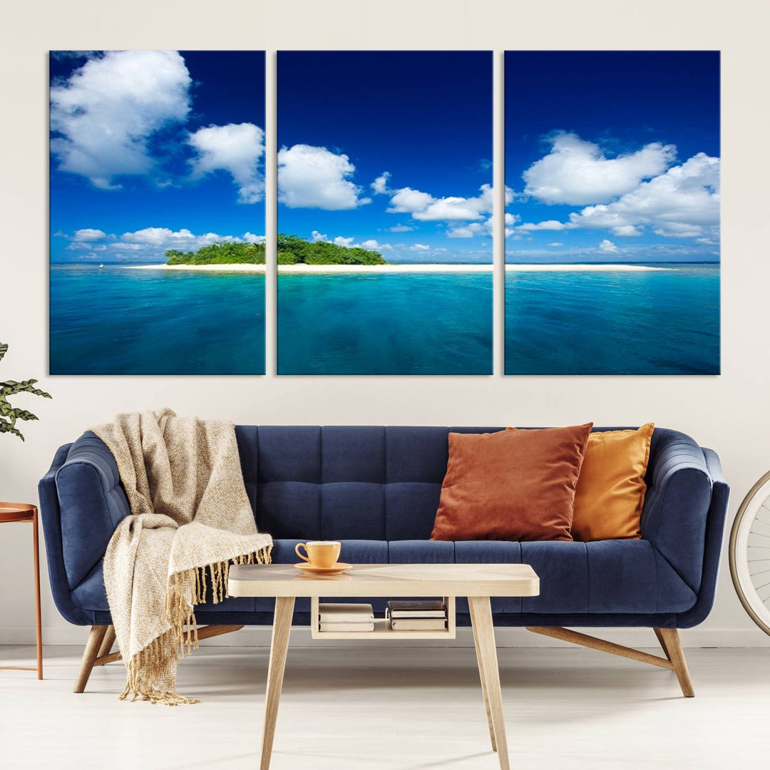 Wall Art Small Tropical Island Canvas Print