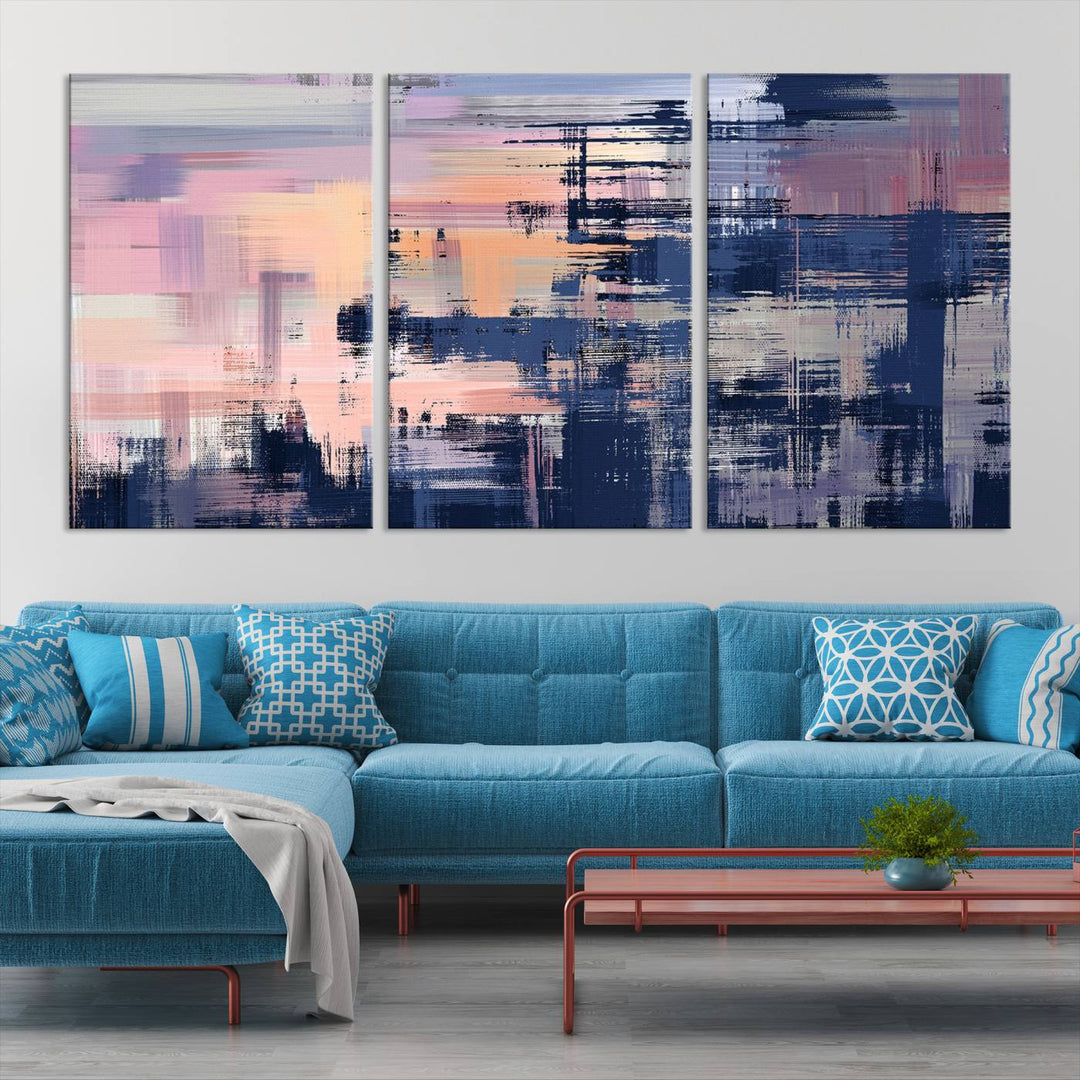 Abstract Painting Wall Art Canvas Print Split Canvas Art