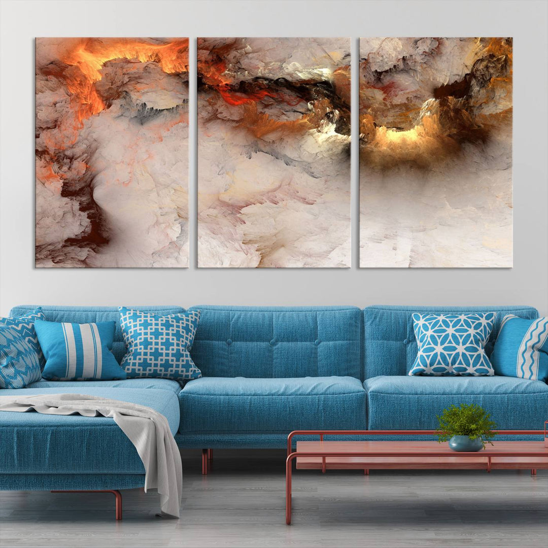 Abstract Smokes Canvas Wall Art Print