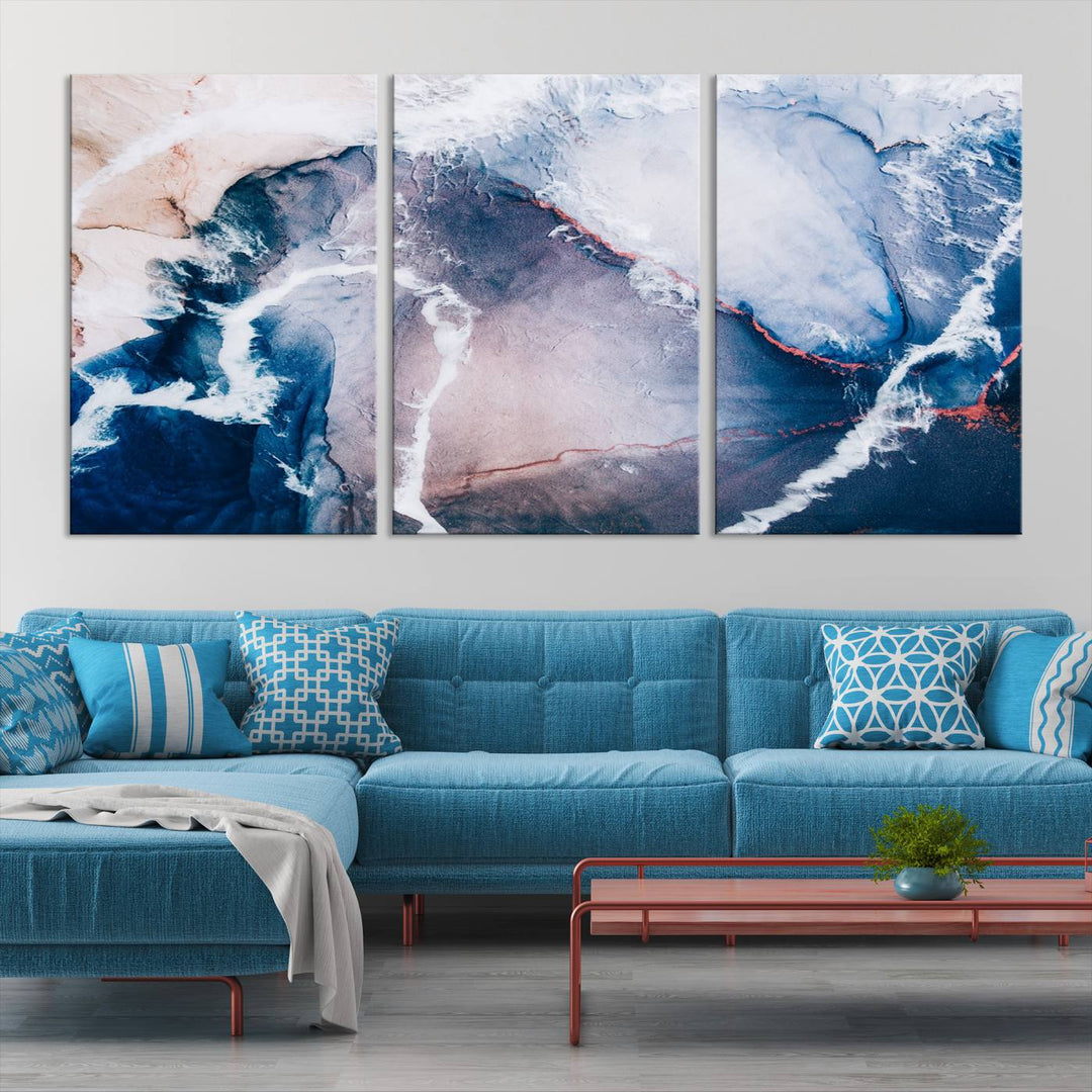 Large Modern Abstract Canvas Wall Art Print