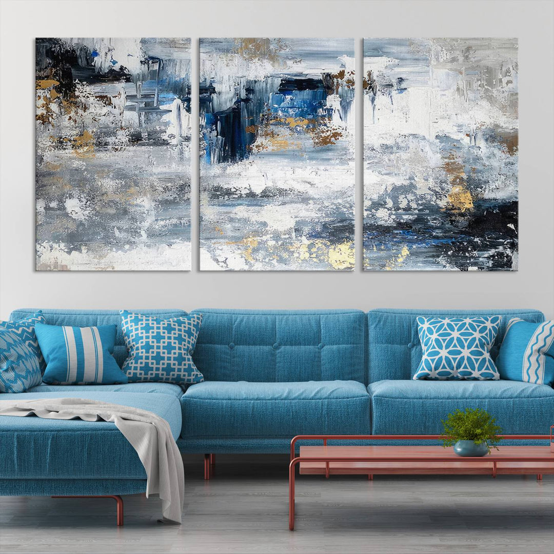 Modern Large Abstract Wall Art Canvas Print