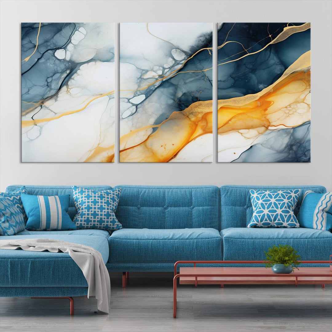 Fluid Wall Art Abstract Canvas Print