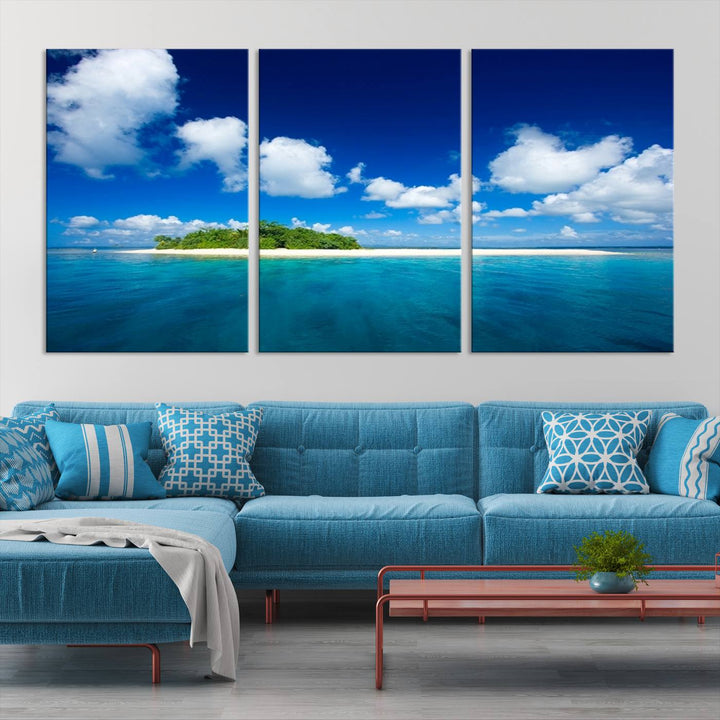 Wall Art Small Tropical Island Canvas Print