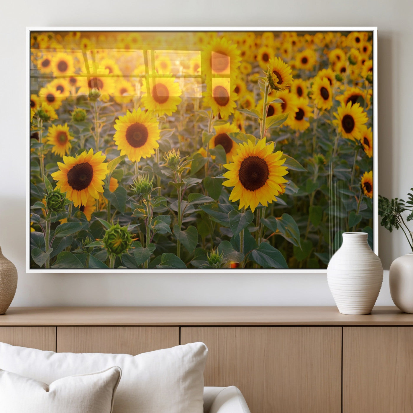 MGV-FP-60X30-3P - Sunflower Sunshine Wall Art Canvas Print