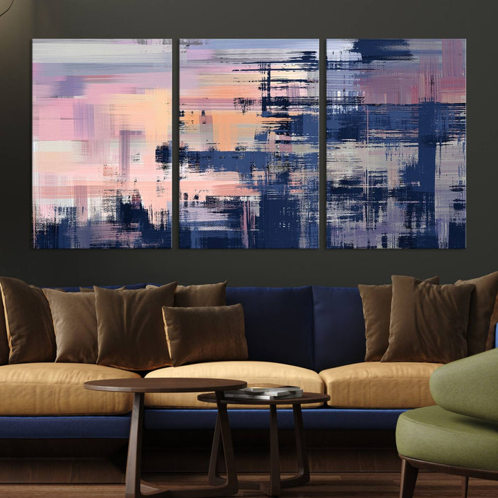 Abstract Painting Wall Art Canvas Print Split Canvas Art