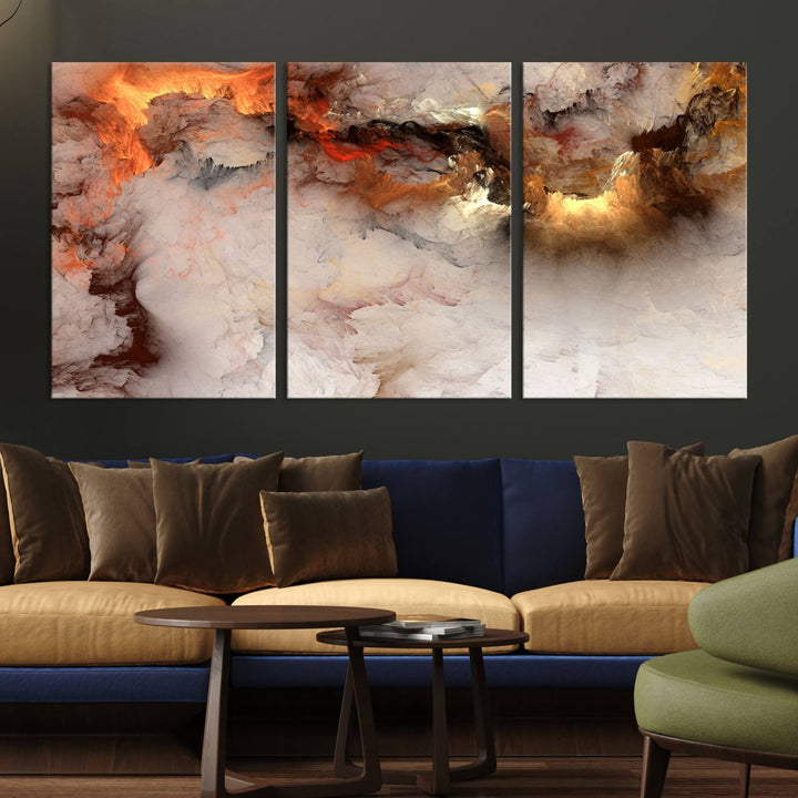 Abstract Smokes Canvas Wall Art Print