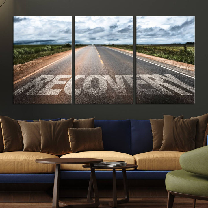 Recovery Road Wall Art Canvas Print