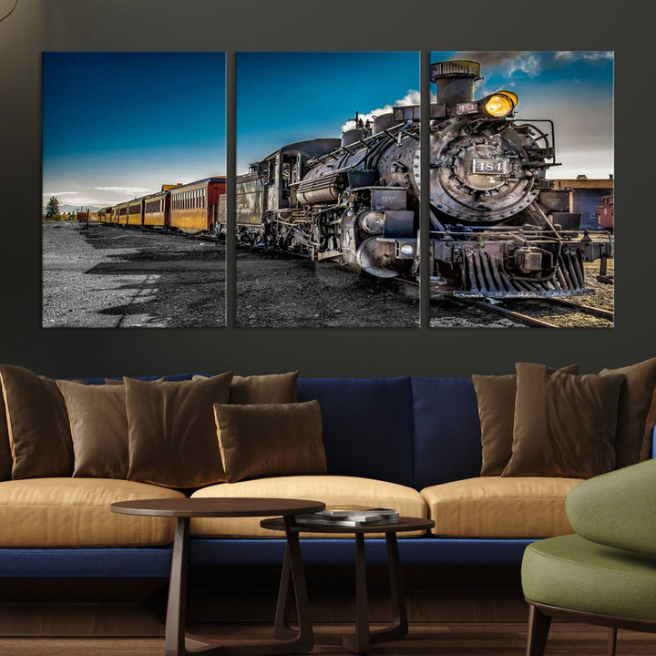 Train Wall Art Canvas Print