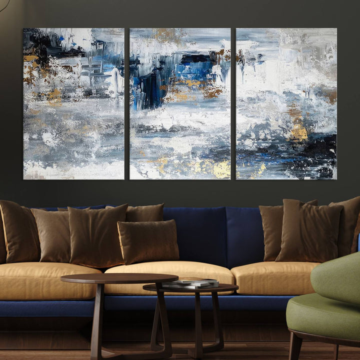 Modern Large Abstract Wall Art Canvas Print