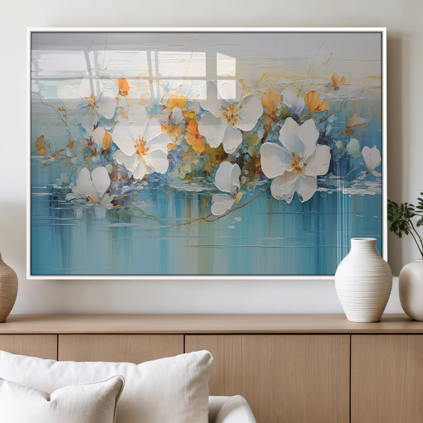 MGV-FP-36X24-3P - Abstract Flower Wall Art Canvas Print