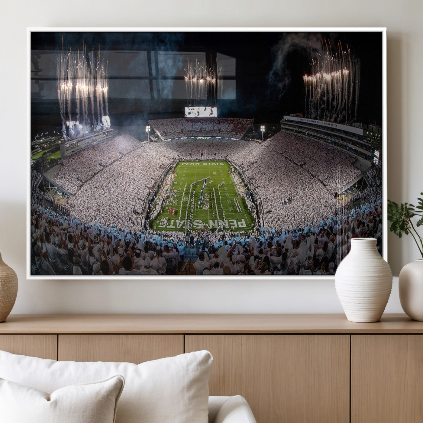 MGV-FP-36X24-3P - Penn Stadium Football Wall Art Canvas Print, Pennsylvania University Football Stadium