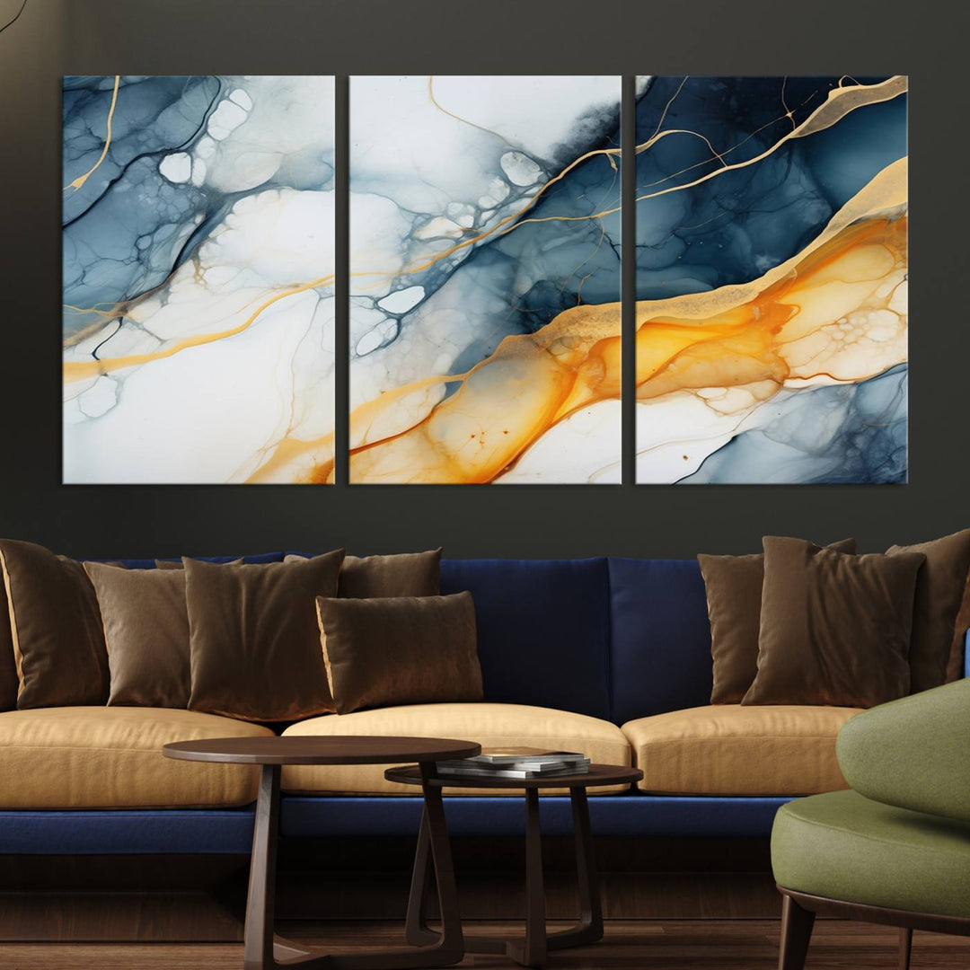 Fluid Wall Art Abstract Canvas Print