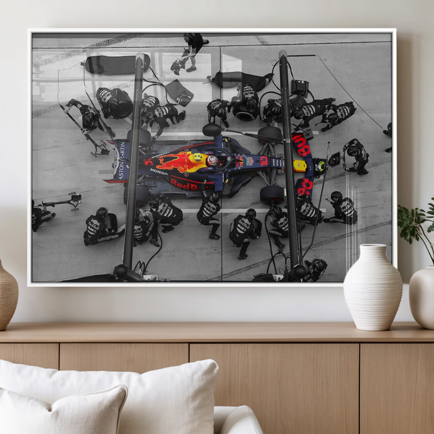 RedBull-MGV-FP-36X24-3P_White-RedBull Formula 1 Canvas Wall Art Print