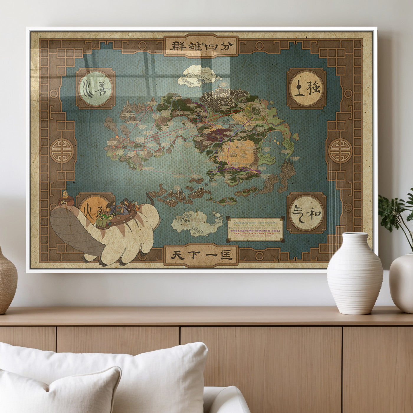 MGV-FP-36X24-3P - Push Pin World Map Canvas Print – Framed Wall Art for Couples to Track Their Travels – Anniversary