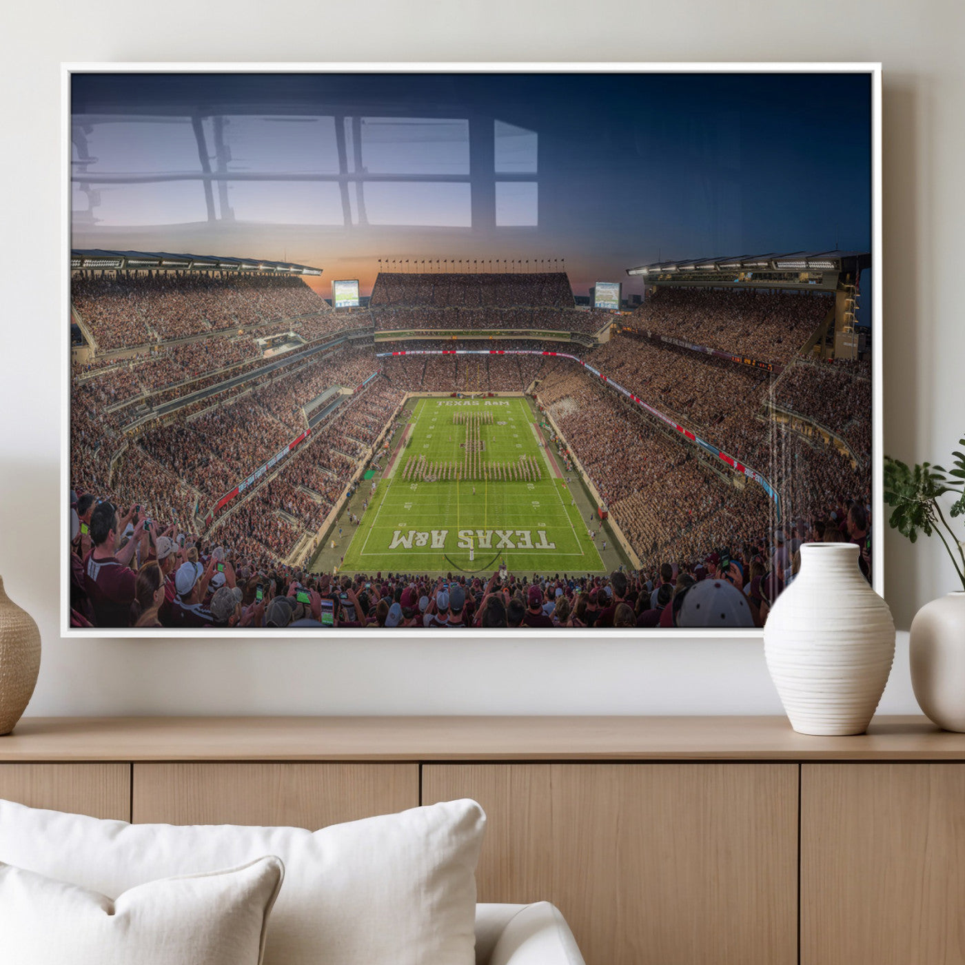 MGV-FP-36X24-3P - Kyle Field Wall Art Print | Large Texas A&M Aggies Football Canvas Print for Sports Enthusiasts |