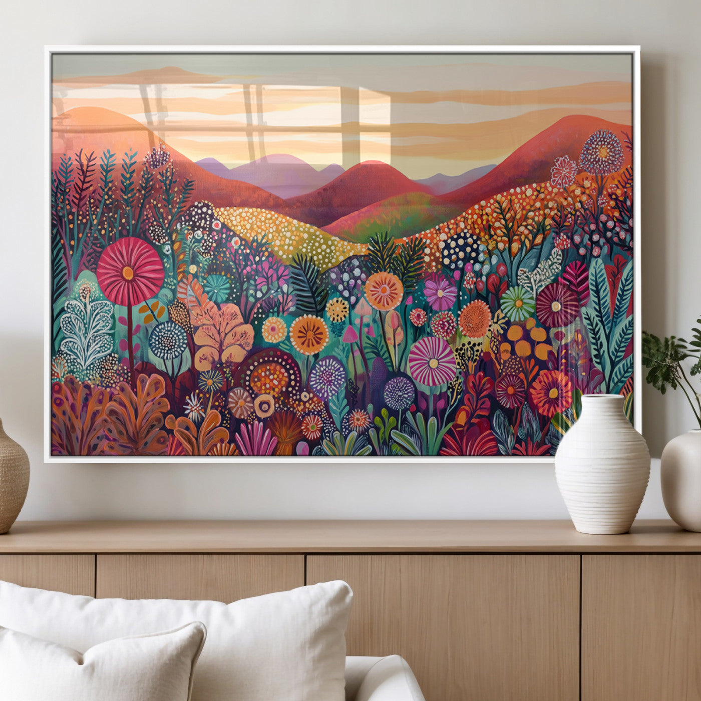 MGV-FP-60X30-3P - Yayoi Kusama 1986 Wall Art Print – Yayoi Kusama Wabi Sabi Japanese Wall Art Print - Vibrant Abstract