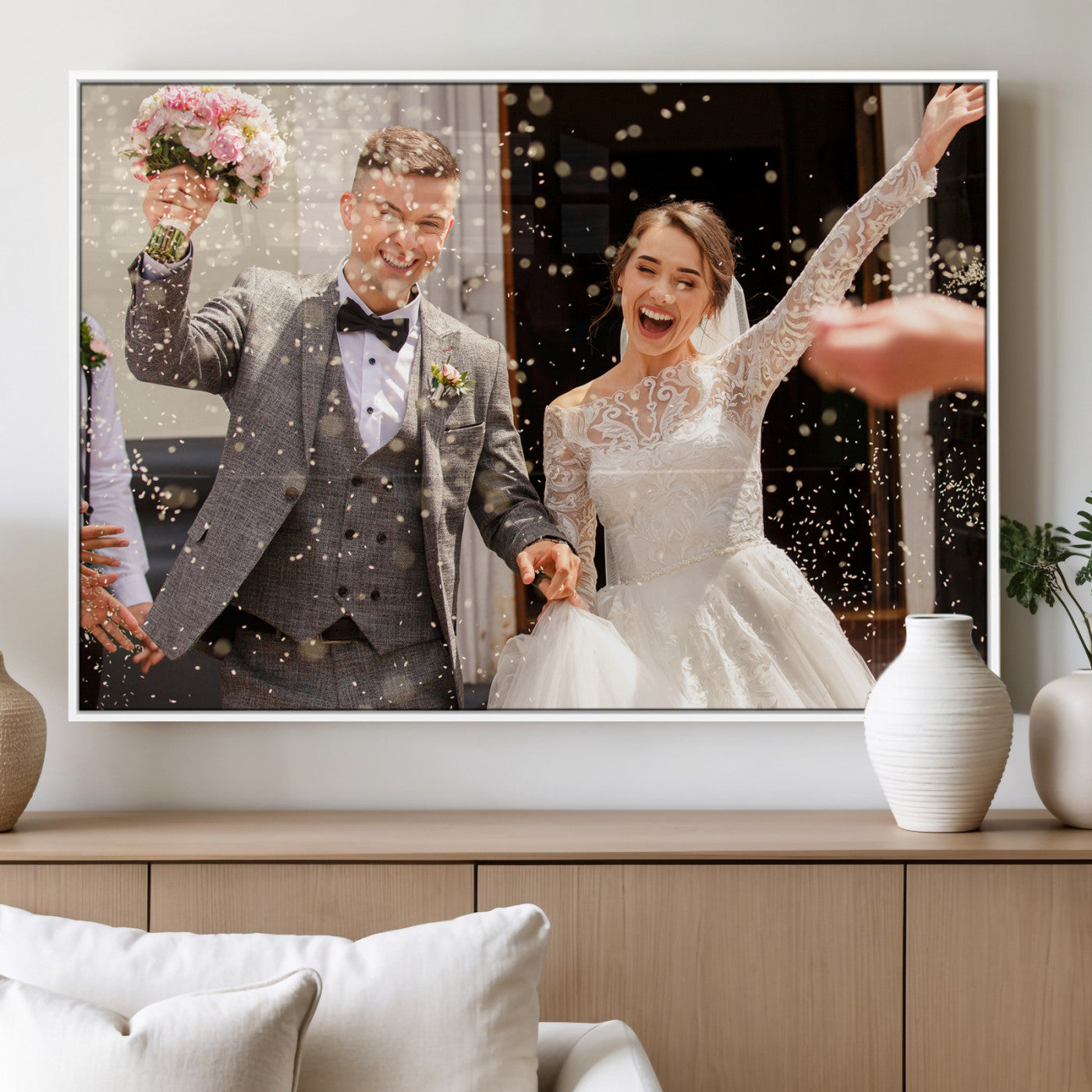 Framed Create Your Canvas Print - Personalized Wall Art for Home Decor Wall Art Print, Create Your Own Photo Canvas Print