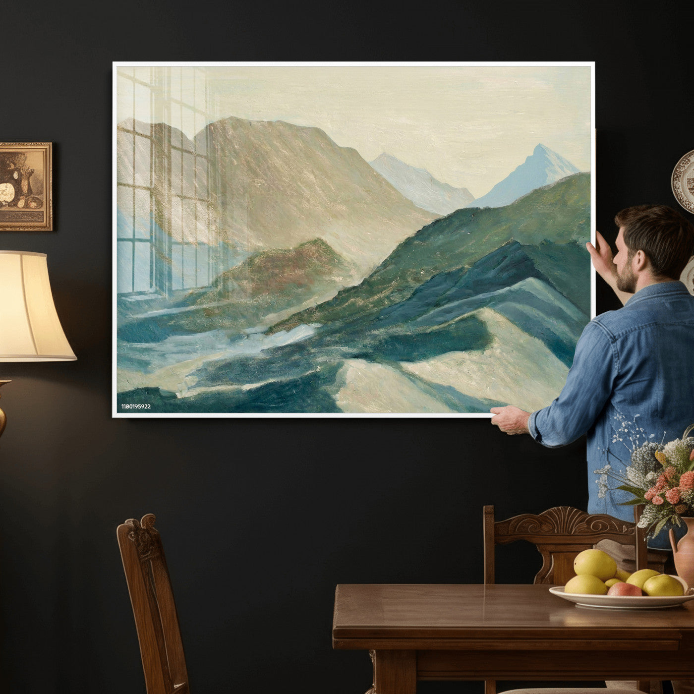 33629523-MGV-CV-36X24 - Shemelina Mountain Landscape, Mountains at Dawn Wall Art Canvas Print