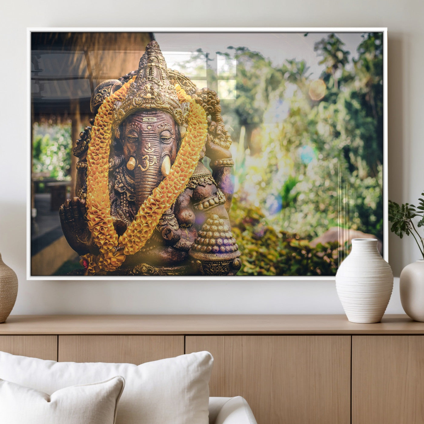 MGV-FP-60X30-3P - Hinduism Statue Wall Art Canvas Print