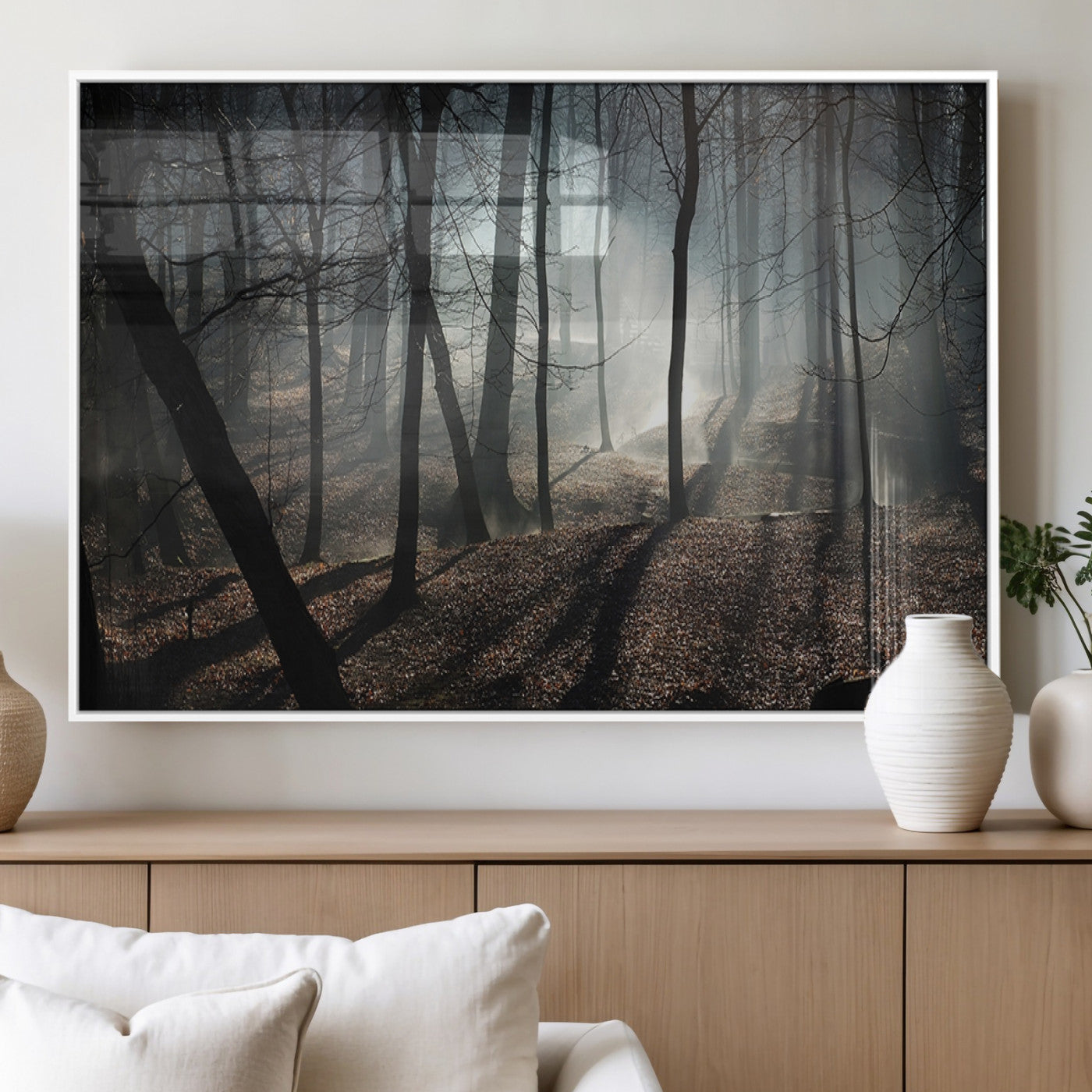 15648-MGV-FP-60X30-3P_White-Dark Family and Tree Wall Art Canvas Print