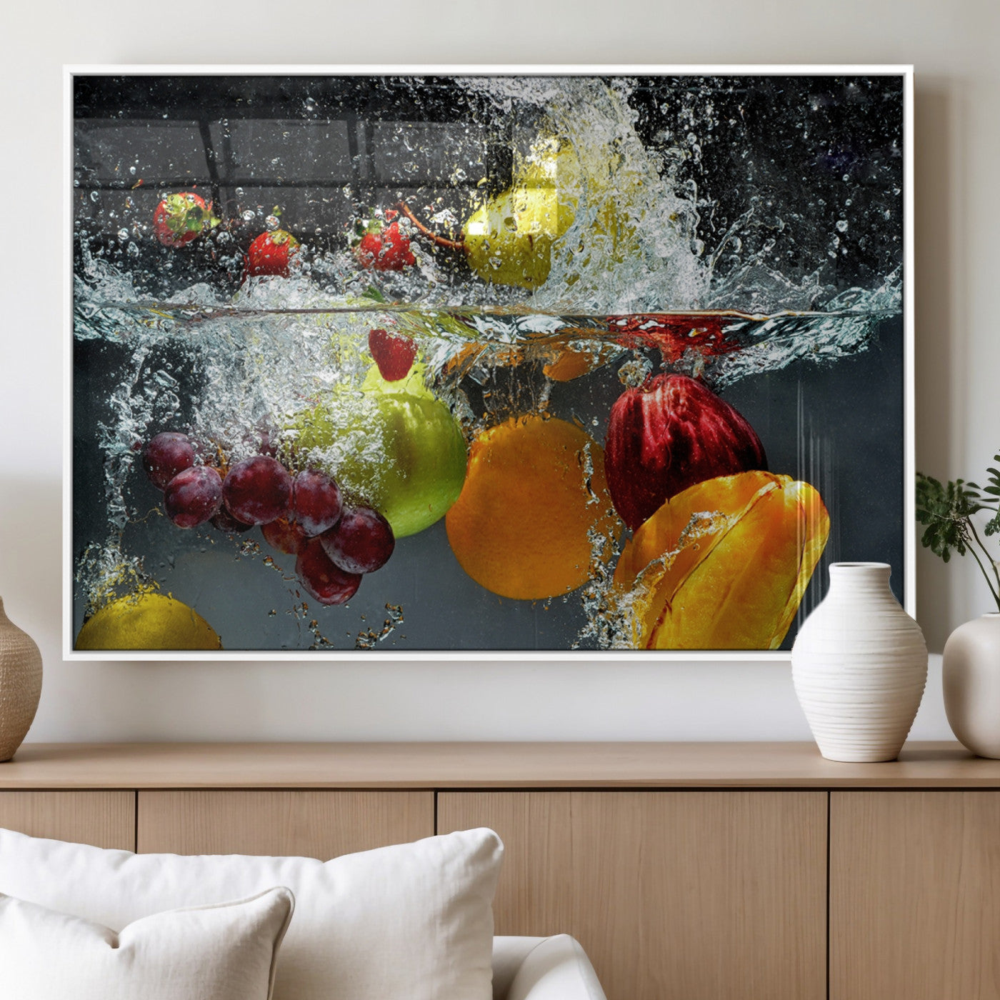 MGV-FP-60X30-3P - Kithen Vegetables World Wall Art Canvas Print