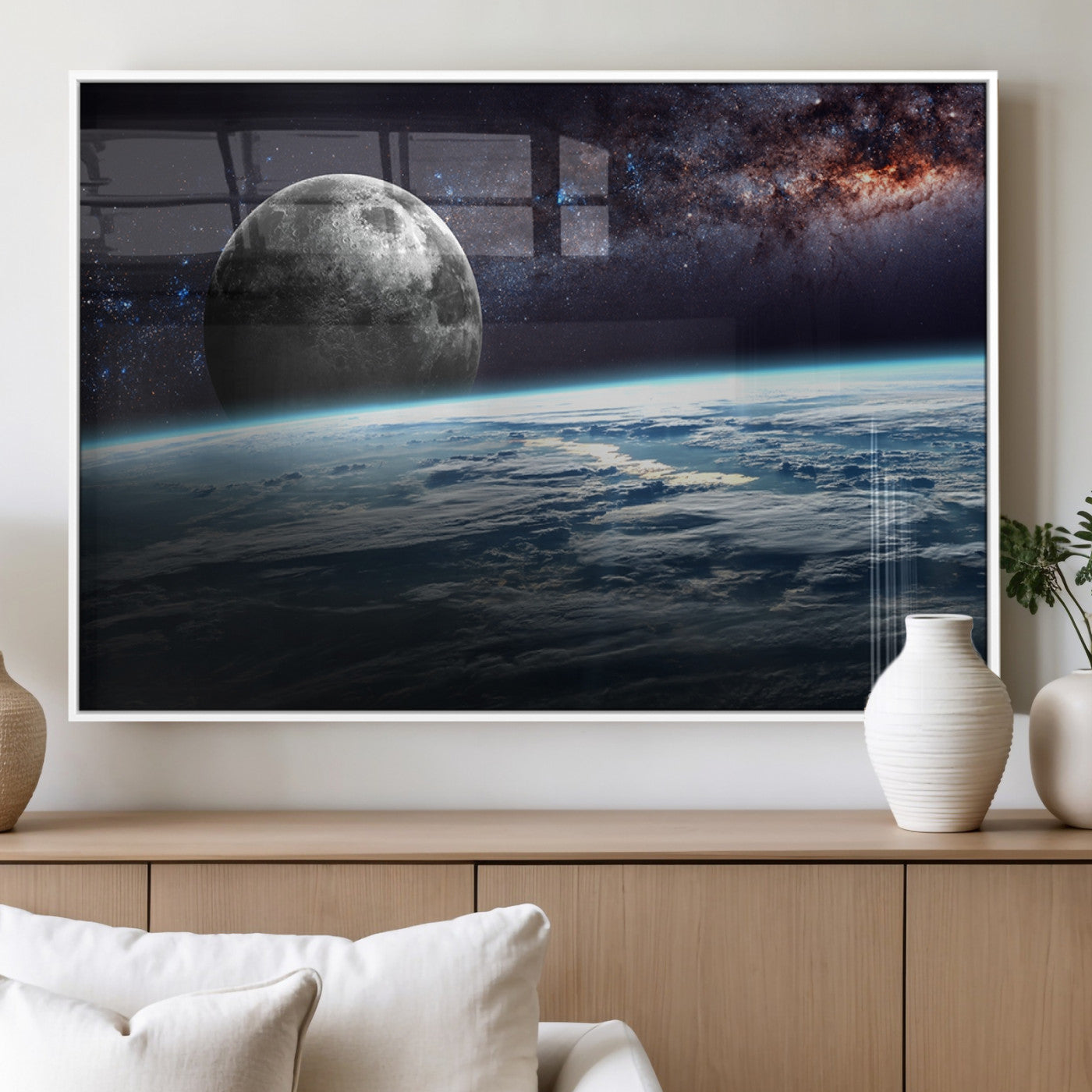 MGV-FP-36X24-3P - Space and Planet Canvas Print